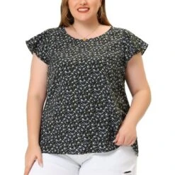 Agnes Orinda Women's Plus Size Floral Short Sleeve Casual Blouse 21 Agnes Orinda Women's Plus Size Floral Short Sleeve Casual Blouse -Agnes Orinda GUEST 805b1ae1 c3fb 4845 9c43 f47ca63c3866