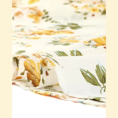 Agnes Orinda Women's Plus Size Floral Blouse Flare Sleeve Sweetheart Neck Elastic Waist Peplum Top 7 Agnes Orinda Women's Plus Size Floral Blouse Flare Sleeve Sweetheart Neck Elastic Waist Peplum Top - Image 5