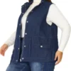 Agnes Orinda Women's Plus Size Utility Anorak Cargo Drawstring Jean Denim Jacket Vest 1 Agnes Orinda Women's Plus Size Utility Anorak Cargo Drawstring Jean Denim Jacket Vest -Agnes Orinda GUEST 832cd860 ba8e 47b4 be38 c8311bf23cf5