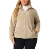 Agnes Orinda Women's Plus Size Lapel Fleece Fuzzy Faux Shearling Zip Up Shaggy Oversized Coat Jackets 2 Agnes Orinda Women's Plus Size Lapel Fleece Fuzzy Faux Shearling Zip Up Shaggy Oversized Coat Jackets -Agnes Orinda GUEST 84788741 2d42 4787 b6be bb774667e377