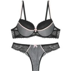 Agnes Orinda Women's Underwire Push-Up Lace Trim Strip Bra And Thong Set 13 Agnes Orinda Women's Underwire Push-Up Lace Trim Strip Bra And Thong Set -Agnes Orinda GUEST 84f4f388 8a2d 44e6 bc8d bdfd0eeee853