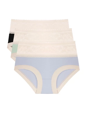 Agnes Orinda Women's 3 Packs Lace Trim Comfort Underwear High Rise Briefs 8 Agnes Orinda Women's 3 Packs Lace Trim Comfort Underwear High Rise Briefs - Image 6