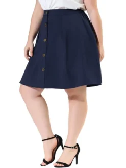 Agnes Orinda Women's Plus Size Work A Line Elastic Waist Flare Skirts 13 Agnes Orinda Women's Plus Size Work A Line Elastic Waist Flare Skirts -Agnes Orinda GUEST 8a20d7ba 5b82 4312 b875 bab16cfe6af2