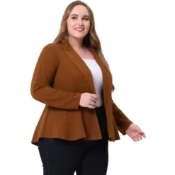 Agnes Orinda Women's Plus Size High-Low Hem Workwear Formal Peplum Blazers 32 Agnes Orinda Women's Plus Size High-Low Hem Workwear Formal Peplum Blazers -Agnes Orinda GUEST 8cb5abae ff8a 40a6 8f44 57b7980b934f