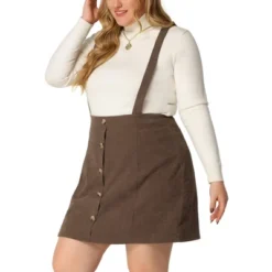 Agnes Orinda Women's Plus Size Corduroy Suspender Elastic Back A-Line Mini Skirt 15 Agnes Orinda Women's Plus Size Corduroy Suspender Elastic Back A-Line Mini Skirt -Agnes Orinda GUEST 8cc1c406 be28 49ee 928c 4e689115b00e