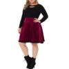 Agnes Orinda Women's Plus Size Velvet Party Lace Above Knee A-Line Skirts 2 Agnes Orinda Women's Plus Size Velvet Party Lace Above Knee A-Line Skirts -Agnes Orinda GUEST 8e616d3a 9289 4431 ae58 4b08610b2ba3