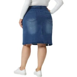 Agnes Orinda Women's Plus Size Casual Slim Side Slit Jean Denim Pencil Skirt 9 Agnes Orinda Women's Plus Size Casual Slim Side Slit Jean Denim Pencil Skirt -Agnes Orinda GUEST 90413d2d 87d5 4da7 8edf f1b933f92e6c
