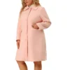 Agnes Orinda Women's Plus Size Coats Peter Pan Collar Single Breasted Long Coat -Agnes Orinda GUEST 91f7e812 1ead 4f0e a1c4 e51683b1e849