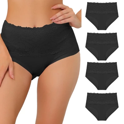 Agnes Orinda Women's Underwear Stretch Packs Lace High Rise Comfort Briefs 13 Agnes Orinda Women's Underwear Stretch Packs Lace High Rise Comfort Briefs - Image 11