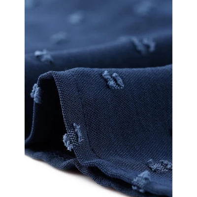 Agnes Orinda Women's Plus Size Chiffon Swiss Dots Short Sleeve Lace Crochet Pleated Casual Blouse 6 Agnes Orinda Women's Plus Size Chiffon Swiss Dots Short Sleeve Lace Crochet Pleated Casual Blouse - Image 4