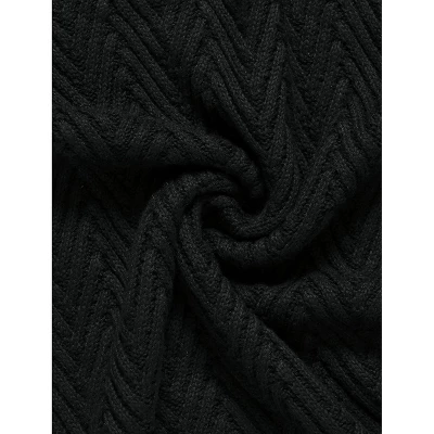 Agnes Orinda Women's Plus Turtleneck Side Slit Long Sleeve Sweater 7 Agnes Orinda Women's Plus Turtleneck Side Slit Long Sleeve Sweater - Image 5