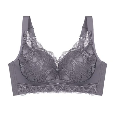 Agnes Orinda Women's Wirefree Comfortable Soft Push-Up Lace Trim Plunge Lingerie Bra 6 Agnes Orinda Women's Wirefree Comfortable Soft Push-Up Lace Trim Plunge Lingerie Bra - Image 4