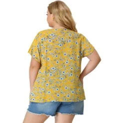 Agnes Orinda Women's Plus Size Lace Panel Short Sleeves V Neck Floral Blouses 11 Agnes Orinda Women's Plus Size Lace Panel Short Sleeves V Neck Floral Blouses -Agnes Orinda GUEST 99e88ce3 9f78 48c6 8d82 74eb268b5a40