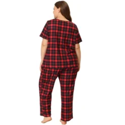 Agnes Orinda Women's Plus Size Short Sleeve Sleepwear Plaid Pajamas Sets 9 Agnes Orinda Women's Plus Size Short Sleeve Sleepwear Plaid Pajamas Sets -Agnes Orinda GUEST 9cfa2a95 9ea5 400c 904b ac91311e4dc4