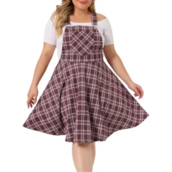 Agnes Orinda Women's Plus Size Elegant Chic Plaid Overalls Fashionable A Line Skirts 17 Agnes Orinda Women's Plus Size Elegant Chic Plaid Overalls Fashionable A Line Skirts -Agnes Orinda GUEST 9e298e40 3545 4a79 9502 22e402d95245