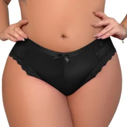 Agnes Orinda Women's Plus Size Laceback Mid-Rise Solid Brief Micro Underwear -Agnes Orinda GUEST 9f386c82 e990 4f5c b035 397cd901dd45