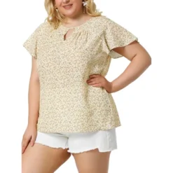 Agnes Orinda Women's Plus Size Keyhole Floral Chiffon Flared Sleeve Summer Trendy Peasant Tops 27 Agnes Orinda Women's Plus Size Keyhole Floral Chiffon Flared Sleeve Summer Trendy Peasant Tops -Agnes Orinda GUEST a24e226a 165e 43ce a7c7 82f86cf69f19
