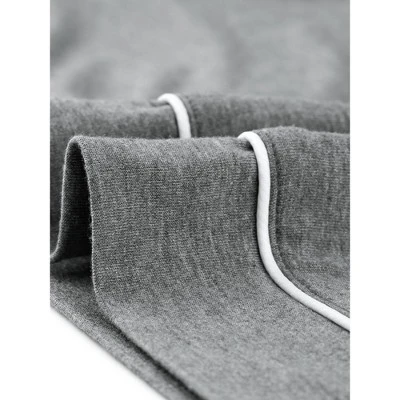 Agnes Orinda Women's Plus Size Faux Placket Sleeveless Round Neck Piping Nightgown 6 Agnes Orinda Women's Plus Size Faux Placket Sleeveless Round Neck Piping Nightgown - Image 4