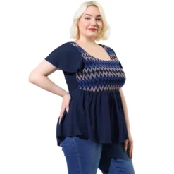 Agnes Orinda Women's Plus Size Tops Boho Flare Hem Short Sleeve Smocked Peplum Top 10 Agnes Orinda Women's Plus Size Tops Boho Flare Hem Short Sleeve Smocked Peplum Top -Agnes Orinda GUEST a4636285 6c44 4a5e bc6b ad73c6ff1891
