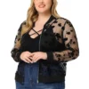 Agnes Orinda Women's Plus Size Bomber Mesh Sheer Floral Lace Long Sleeve Jackets 1 Agnes Orinda Women's Plus Size Bomber Mesh Sheer Floral Lace Long Sleeve Jackets -Agnes Orinda GUEST a47ea52c 41c6 410e a71c 623a8872a6e0
