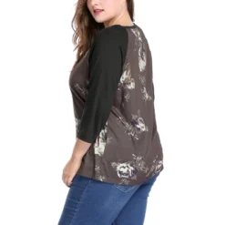 Agnes Orinda Women's Plus Size 3/4 Raglan Sleeves Floral Dressy Casual Peasant Tops 16 Agnes Orinda Women's Plus Size 3/4 Raglan Sleeves Floral Dressy Casual Peasant Tops -Agnes Orinda GUEST a5582a76 5f82 4b56 b4c9 ee1bb9268e12