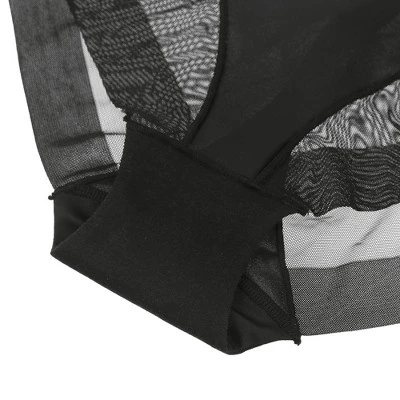 Agnes Orinda Women's Laser Cut Mesh Soft High Rise Brief Solid Stretchy Underwear 4 Agnes Orinda Women's Laser Cut Mesh Soft High Rise Brief Solid Stretchy Underwear - Image 2