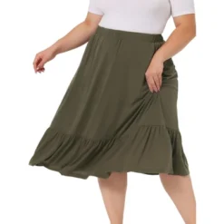 Agnes Orinda Women's Plus Size Ruffle Elastic Waist Swing Casual Midi Vintage Skirts 11 Agnes Orinda Women's Plus Size Ruffle Elastic Waist Swing Casual Midi Vintage Skirts -Agnes Orinda GUEST a64fa11d 6d8c 457b b5c4 9c83bc491f58