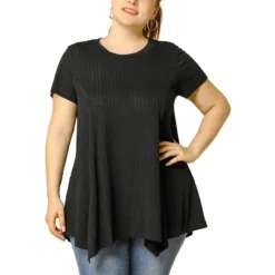 Agnes Orinda Women's Plus Size Ribbed Asymmetrical Hem Summer Casual Peasant Top 17 Agnes Orinda Women's Plus Size Ribbed Asymmetrical Hem Summer Casual Peasant Top -Agnes Orinda GUEST a668bd6c ce5e 436d 9ae7 b438b0af9548