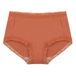 Agnes Orinda Women Plus Mid Waisted Lace Trim Soft Breathable Stretch Briefs Underwear -Agnes Orinda GUEST a7fd0cd8 f411 4909 94a5 64e03d072564