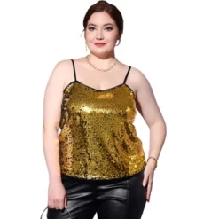 Agnes Orinda Plus Size Tops For Women Sequined Shining Camisole Club Party Sparkle Cami Top 14 Agnes Orinda Plus Size Tops For Women Sequined Shining Camisole Club Party Sparkle Cami Top -Agnes Orinda GUEST a9f61f38 a3ce 4cc1 a352 42066c6d53df