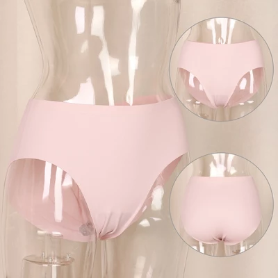 Agnes Orinda Women's Plus Size Panty High Rise Seamless Brief Laser Cut Underwear 3 Agnes Orinda Women's Plus Size Panty High Rise Seamless Brief Laser Cut Underwear