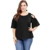 Agnes Orinda Women's Plus Size Summer Fashion Cold Shoulder Ruffle Trumpet Sleeve Blouses 2 Agnes Orinda Women's Plus Size Summer Fashion Cold Shoulder Ruffle Trumpet Sleeve Blouses -Agnes Orinda GUEST afdb6c22 849d 4312 bf84 b0078741b0cf
