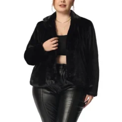 Agnes Orinda Women's Plus Size Long Sleeve Warm Notch Lapel Faux Fur Fluffy Cardigan 11 Agnes Orinda Women's Plus Size Long Sleeve Warm Notch Lapel Faux Fur Fluffy Cardigan -Agnes Orinda GUEST b0af1178 9b67 475b 95ef a6dfa95caaf8