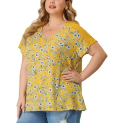 Agnes Orinda Women's Plus Size Lace Panel Short Sleeves V Neck Floral Blouses 13 Agnes Orinda Women's Plus Size Lace Panel Short Sleeves V Neck Floral Blouses -Agnes Orinda GUEST b0edc11c a783 4145 b4cb 97b1d3cdbdf4