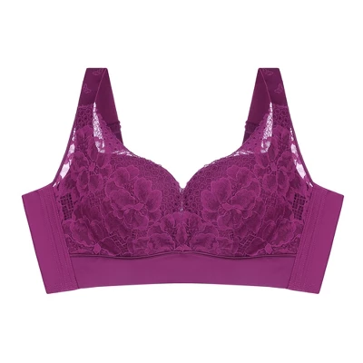 Agnes Orinda Women's No Underwire Full Coverage Comfort Wirefree Lace Bra 6 Agnes Orinda Women's No Underwire Full Coverage Comfort Wirefree Lace Bra - Image 4