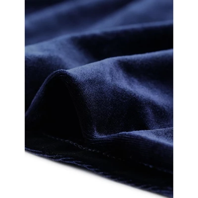 Agnes Orinda Women's Plus Size Velvet Vintage Evening Sparkle Button Contrast Notched Lapel Suit Blazers 6 Agnes Orinda Women's Plus Size Velvet Vintage Evening Sparkle Button Contrast Notched Lapel Suit Blazers - Image 4