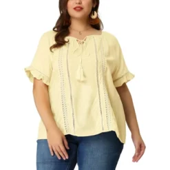 Agnes Orinda Women's Plus Size Lace Hollow Out Ruffle Boho Blouse 17 Agnes Orinda Women's Plus Size Lace Hollow Out Ruffle Boho Blouse -Agnes Orinda GUEST b6319759 f20c 475d b76b 9b7b32d04864