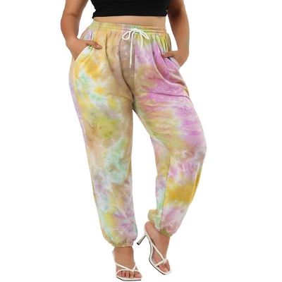 Agnes Orinda Women Plus Size Drawstring Waist Contrast Color Jogger Pants 17 Agnes Orinda Women Plus Size Drawstring Waist Contrast Color Jogger Pants - Image 15