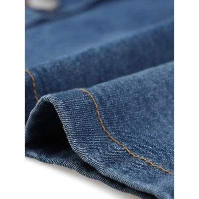 Agnes Orinda Women's Plus Size Suspender Adjustable Strap Cross Back Mini A-Line Denim Skirts 6 Agnes Orinda Women's Plus Size Suspender Adjustable Strap Cross Back Mini A-Line Denim Skirts - Image 4