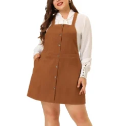 Agnes Orinda Women's Plus Size High Waist A-Line Suede Overall Suspender Dress 13 Agnes Orinda Women's Plus Size High Waist A-Line Suede Overall Suspender Dress -Agnes Orinda GUEST b7521a43 eecb 4a57 940b c6e32a101a50