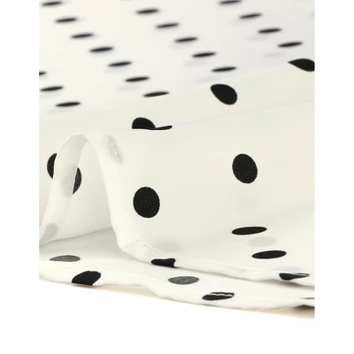 Agnes Orinda Women's Plus Size V Neck Tie Waist Polka Dots Blouse 7 Agnes Orinda Women's Plus Size V Neck Tie Waist Polka Dots Blouse - Image 5