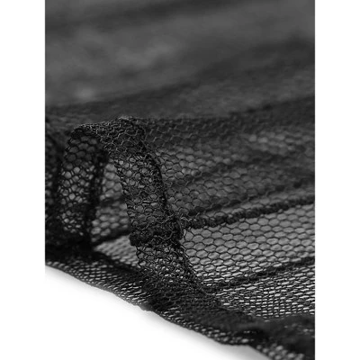 Agnes Orinda Women's Plus Size Mesh Sheer Long Sleeve Button Down See Through Shirts 6 Agnes Orinda Women's Plus Size Mesh Sheer Long Sleeve Button Down See Through Shirts - Image 4