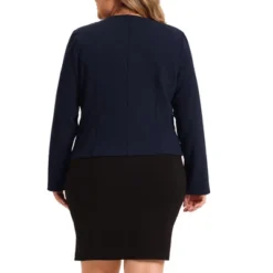 Agnes Orinda Women's Plus Size Work Office Zip Lapel Jacket Blazers 9 Agnes Orinda Women's Plus Size Work Office Zip Lapel Jacket Blazers -Agnes Orinda GUEST b91c3fd5 0f9c 43df 937c e88485858db1