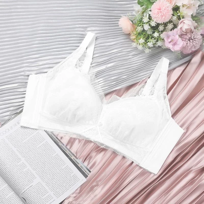 Agnes Orinda Women Plus Full Coverage Floral Lace Push-Up Bras 4 Agnes Orinda Women Plus Full Coverage Floral Lace Push-Up Bras - Image 2