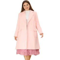 Agnes Orinda Women's Plus Size Winter Peacoat Notched Lapel Double Breasted Long Overcoats 28 Agnes Orinda Women's Plus Size Winter Peacoat Notched Lapel Double Breasted Long Overcoats -Agnes Orinda GUEST bcaf2b6c 0316 472d a11a 5cbd3fc49727