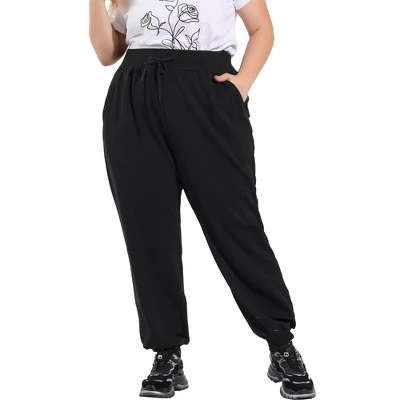 Agnes Orinda Women Plus Size Drawstring Waist Contrast Color Jogger Pants 18 Agnes Orinda Women Plus Size Drawstring Waist Contrast Color Jogger Pants - Image 16