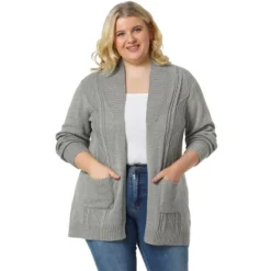 Agnes Orinda Women's Plus Size Winter Outerwear Open Front Knit Sweater Cardigan 21 Agnes Orinda Women's Plus Size Winter Outerwear Open Front Knit Sweater Cardigan -Agnes Orinda GUEST c022a925 768b 4822 a293 432de10f32c0