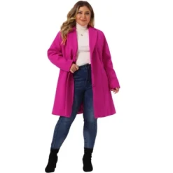 Agnes Orinda Women's Plus Size Winter Notched Lapel Single Breasted Pea Coat 33 Agnes Orinda Women's Plus Size Winter Notched Lapel Single Breasted Pea Coat -Agnes Orinda GUEST c0ee972e 3c0e 4639 8781 7e25241effdc