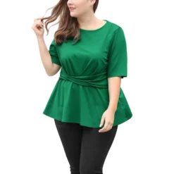 Agnes Orinda Women's Plus Size Twisted Knot Waist Short Sleeves Summer Outfits Peplum Blouses 17 Agnes Orinda Women's Plus Size Twisted Knot Waist Short Sleeves Summer Outfits Peplum Blouses -Agnes Orinda GUEST c3e8d4a5 dd95 49dc 96c8 23a2b4d1e195