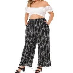 Agnes Orinda Women's Plus Size Boho Palazzo Lounge Wide Leg Pants With Elastic Waist And Stripe 23 Agnes Orinda Women's Plus Size Boho Palazzo Lounge Wide Leg Pants With Elastic Waist And Stripe -Agnes Orinda GUEST c4e9d3e5 9124 4bba a8cc 8fadb3265769